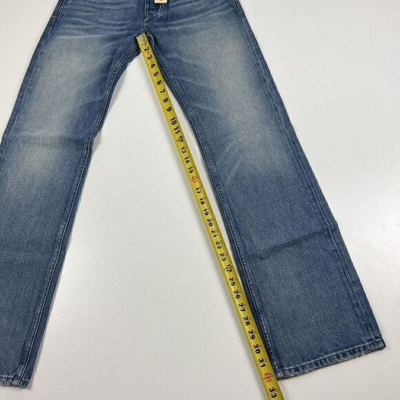 Diesel Larkee Jeans Regular Straight Mens 27x32 Light Blue Wash 0RZ49 MSRP $198 - Picture 5 of 12